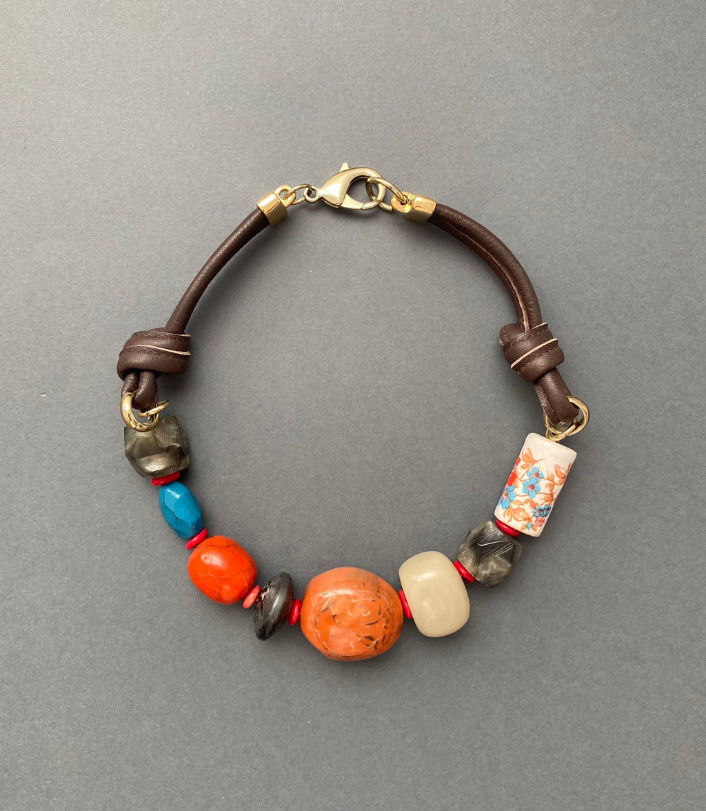 Künstlerhalskette Coral Alchemy