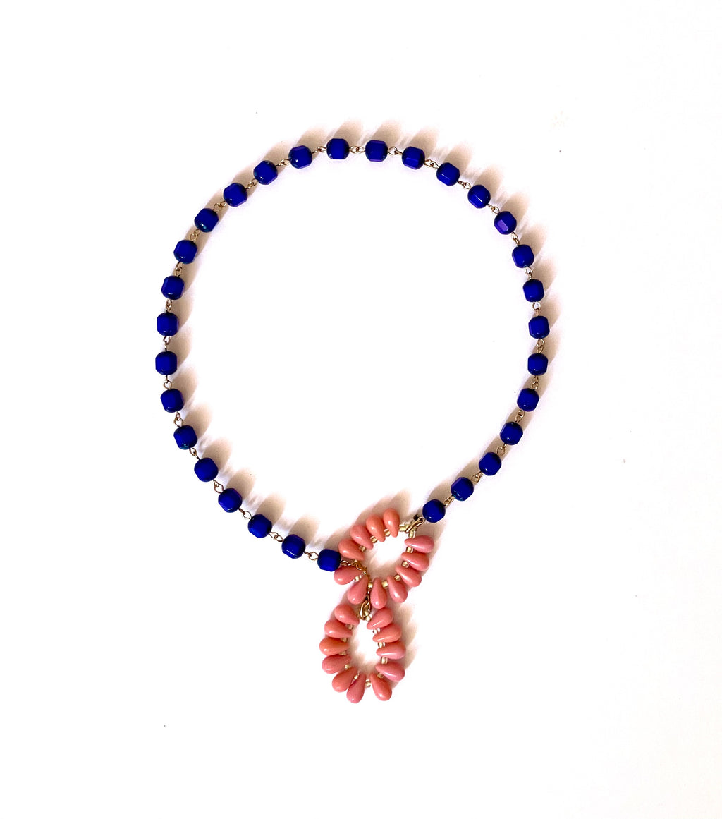 COLLAR ORQUÍDEA AZUL