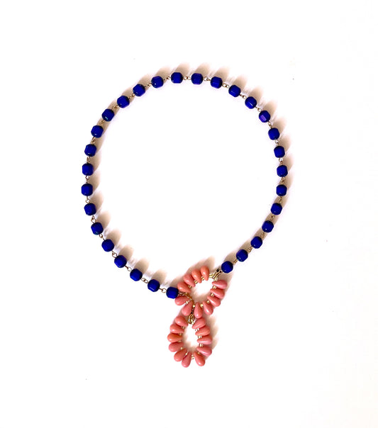 COLLAR ORQUÍDEA AZUL
