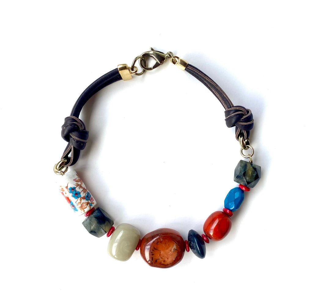 Künstlerhalskette Coral Alchemy