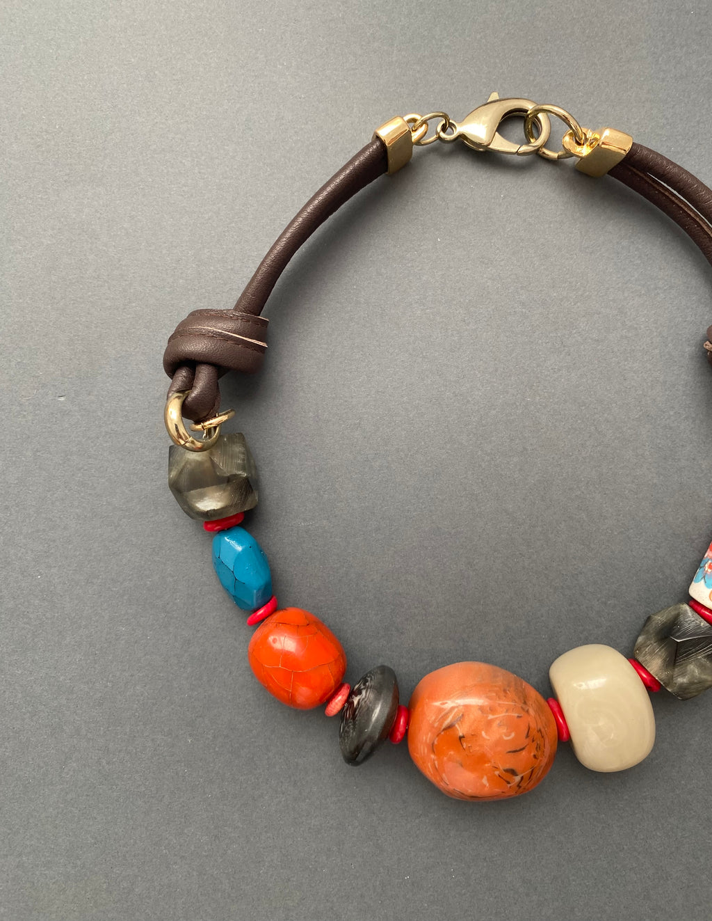 Künstlerhalskette Coral Alchemy