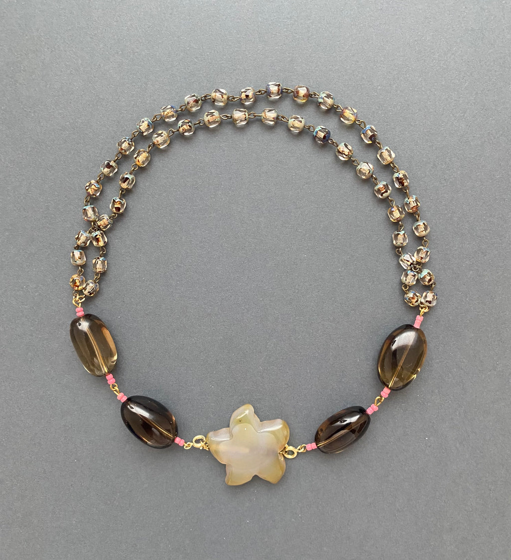 Collier d'artiste Fleur de Minuit