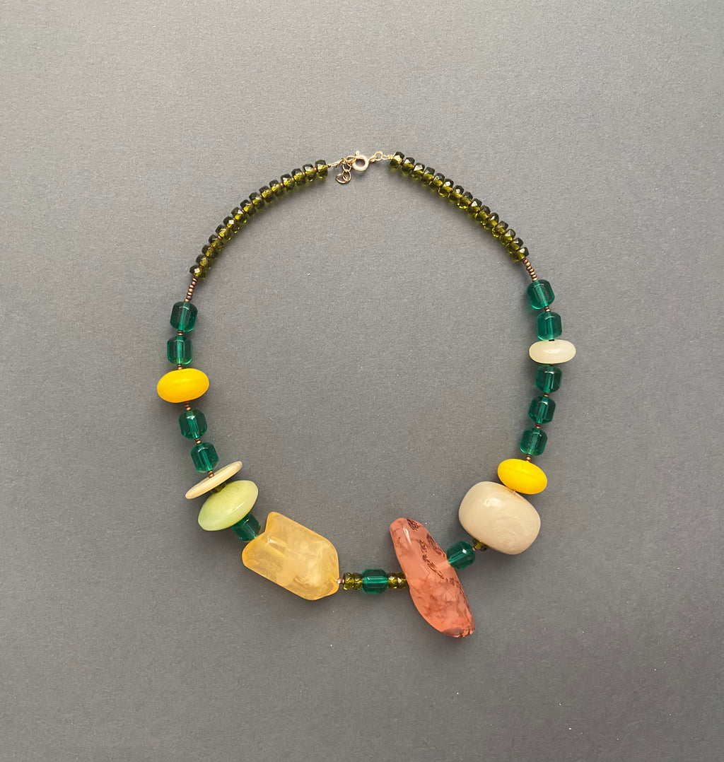 Collar de artista Jardín de luz